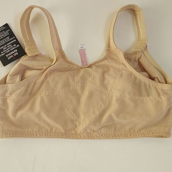NWT Ladies Comfortchoice Nude Front Close Wireless Posture Bra Size 42D - Picture 7 of 8